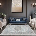 Covor Domino DS00B Gri/ Albastru