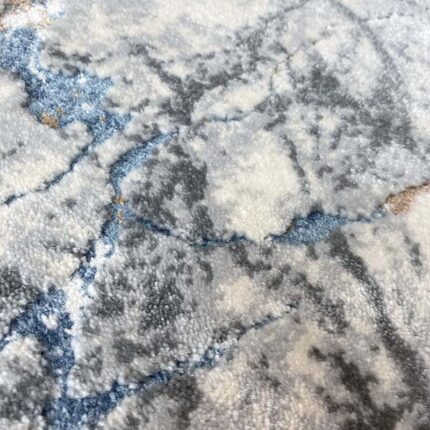 Covor Domino DS03 Gri/ Albastru - imagine 4