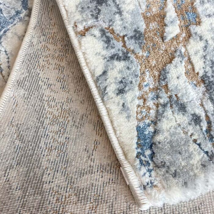 Covor Domino DS03 Gri/ Albastru - imagine 5