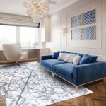 Covor Domino DS03 Gri/ Albastru