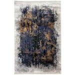 Covor Babil BX05 Gri/Albastru/Auriu - imagine 3