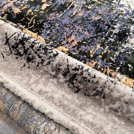 Covor Babil BX05 Gri/Albastru/Auriu - imagine 9