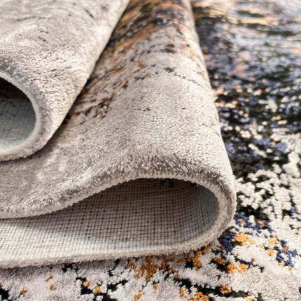 Covor Babil BX05 Gri/Albastru/Auriu - imagine 10