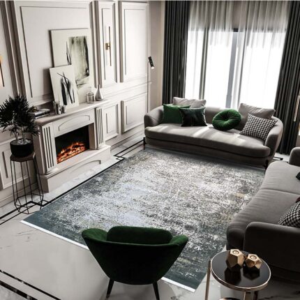 Covor Ikon IK03C Greige/Gri/Verde