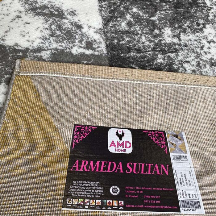 Covor SULTAN 38500A Mustar/ Gri - imagine 7