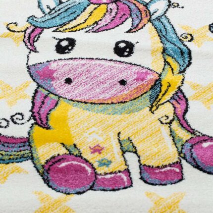 Covor pentru copii Polyanna cod: E3743 Alb/ Roz - imagine 3