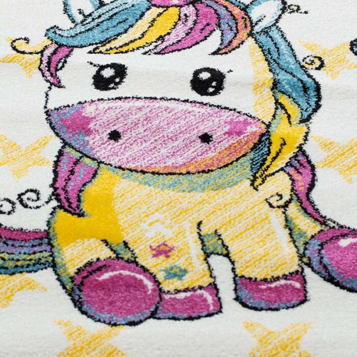 Covor pentru copii Polyanna cod: E3743 Alb/ Roz - imagine 3