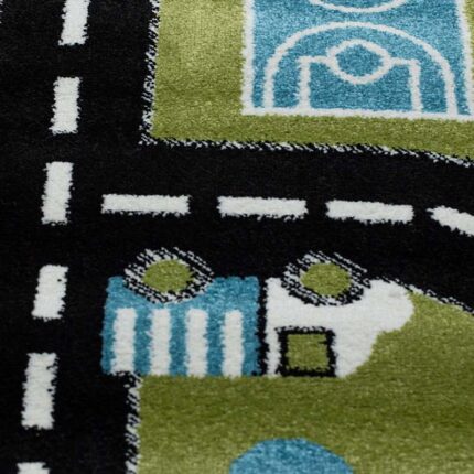 Covor pentru copii Polyanna cod: G5790 Negru/ Verde - imagine 6