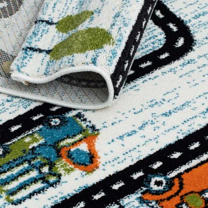 Covor pentru copii Polyanna cod: G6400 Alb/ Albastru - imagine 4