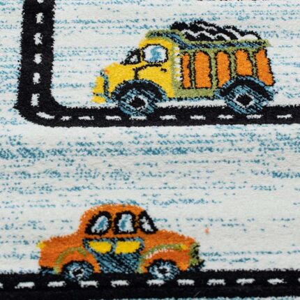 Covor pentru copii Polyanna cod: G6400 Alb/ Albastru - imagine 3