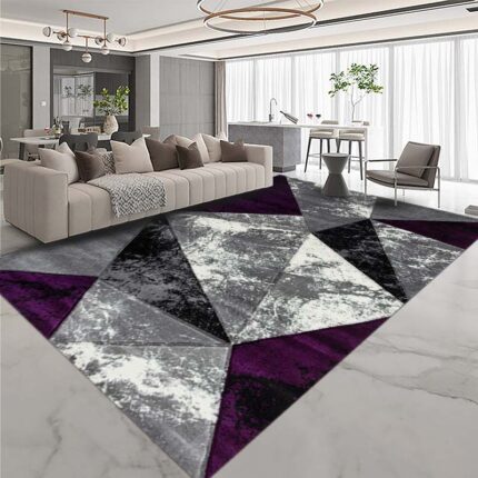 Covor Geometric SULTAN 38500A Gri/ Lila