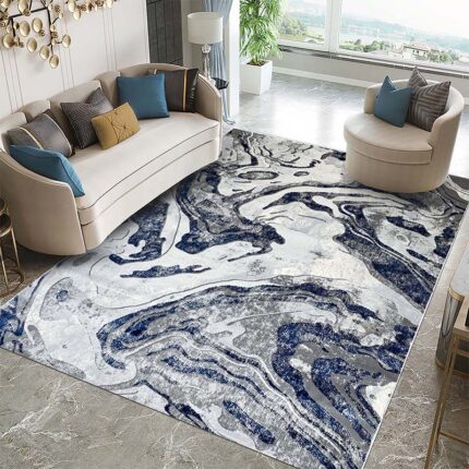 Covor Modern EFES cod: G6262 Gri/ Albastru