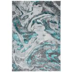 Covor Modern EFES cod: G6262 Gri/Verde - imagine 2