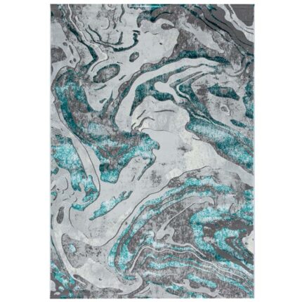 Covor Modern EFES cod: G6262 Gri/Verde - imagine 2