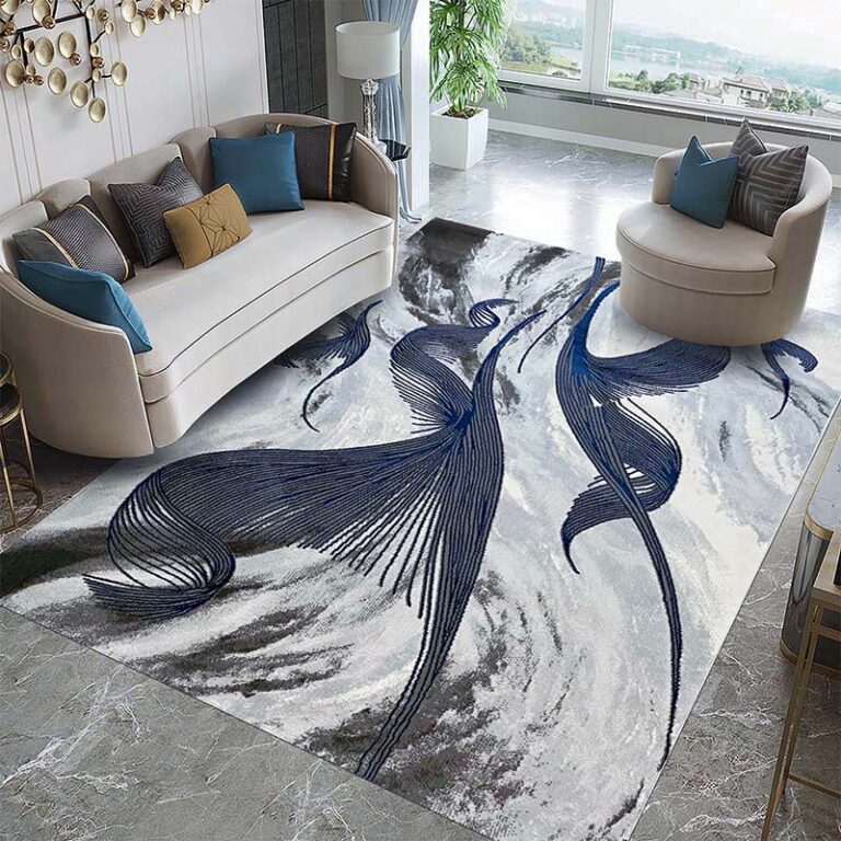 Covor Modern EFES cod: HE778 Gri/Albastru