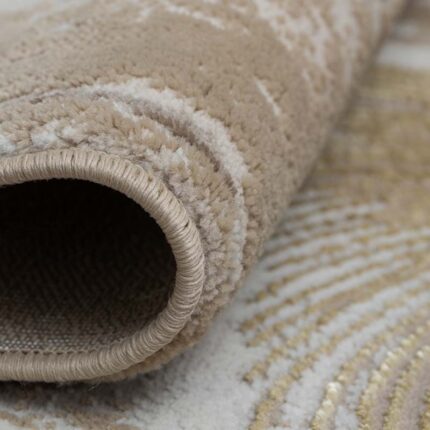 Covor Modern EFES cod: HE778 Bej/ Auriu - imagine 6