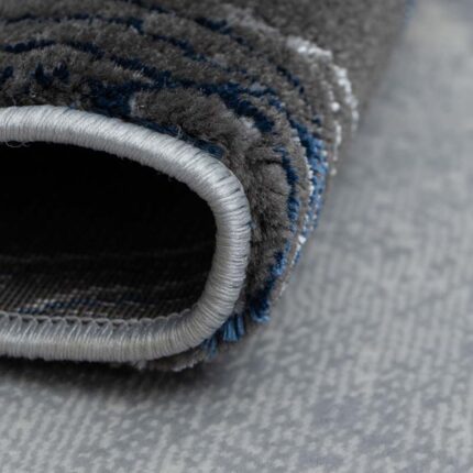 Covor Modern EFES cod: HE780 Gri/ Albastru - imagine 3