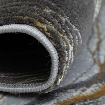 Covor Modern EFES cod: HE780 Gri/ Mustar - imagine 6