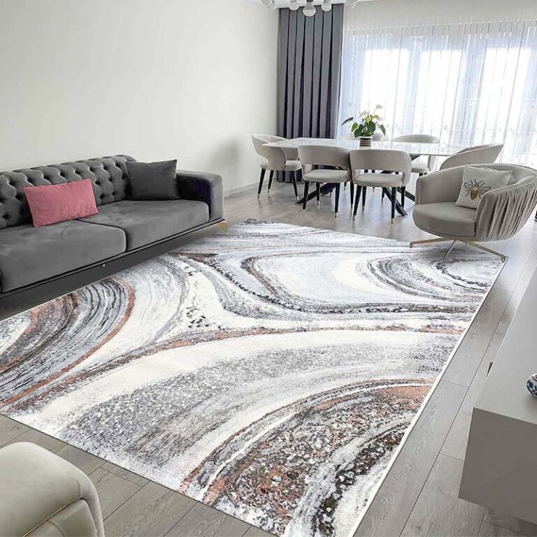 Covor Modern EFES cod: HE783 Gri/ Roz