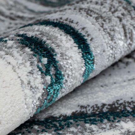 Covor Modern EFES cod: HE783 Gri/ Verde - imagine 6