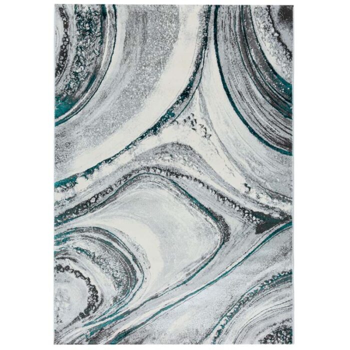 HE783 VERDE Covor Modern EFES cod: HE783 Gri/ Verde - imagine 2