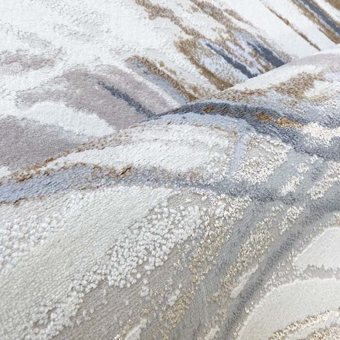 Covor Modern EFES cod: HE796 Bej/ Auriu - imagine 4