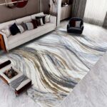 Covor Modern EFES cod: HE796 Bej/ Auriu