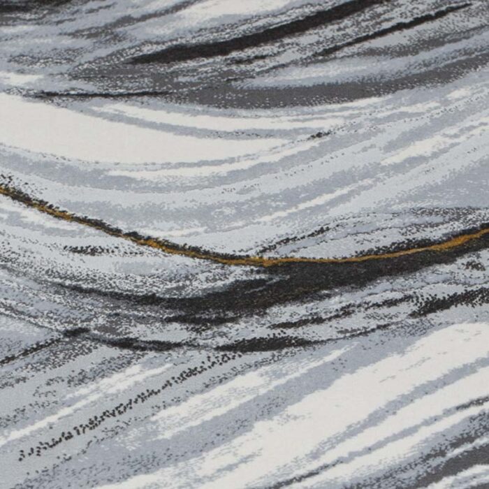 Covor Modern EFES cod: HE796 Gri/ Mustar - imagine 3