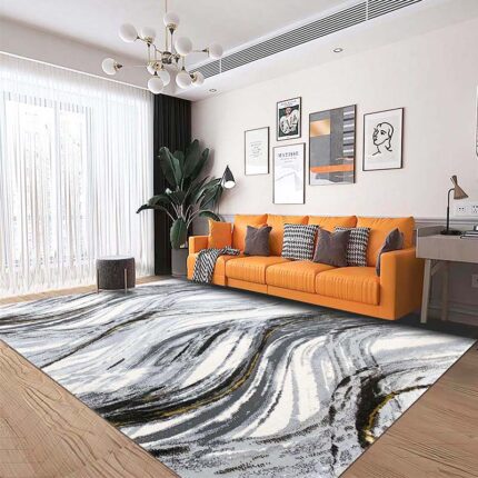 Covor Modern EFES cod: HE796 Gri/ Mustar