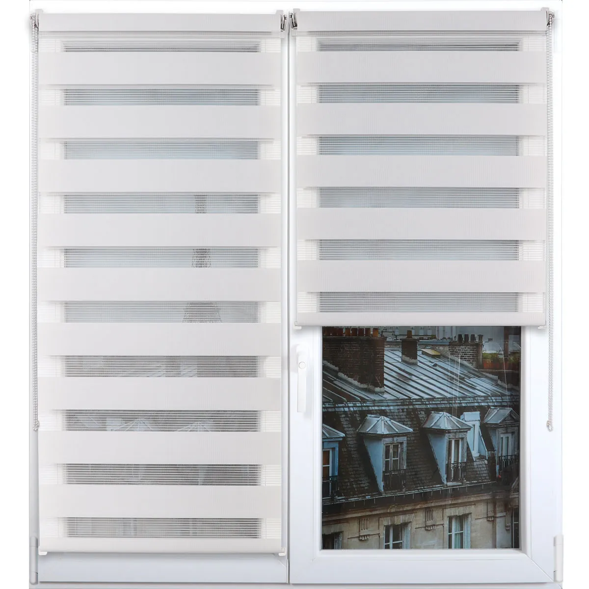 35024590930 RULOU ZEBRA 45X90 CM – GRI PERLA COMPOZIȚIE POLYESTER | JALUZELE - imagine 1