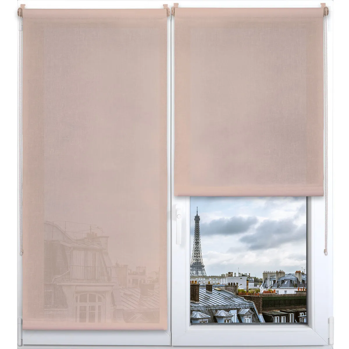 35294518071 RULOU TEXTIL 45X180 CM – ROZ PUDRA COMPOZIȚIE POLYESTER | JALUZELE - imagine 1