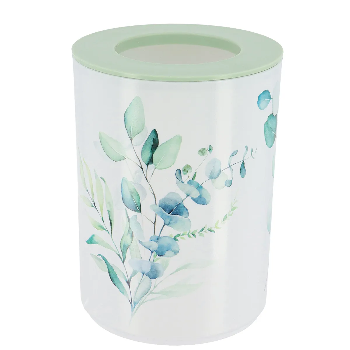6574n786 COȘ GUNOI DESIGN FLORAL 5L - BLEU / VERDE | COȘURI DE GUNOI BAIE - imagine 1