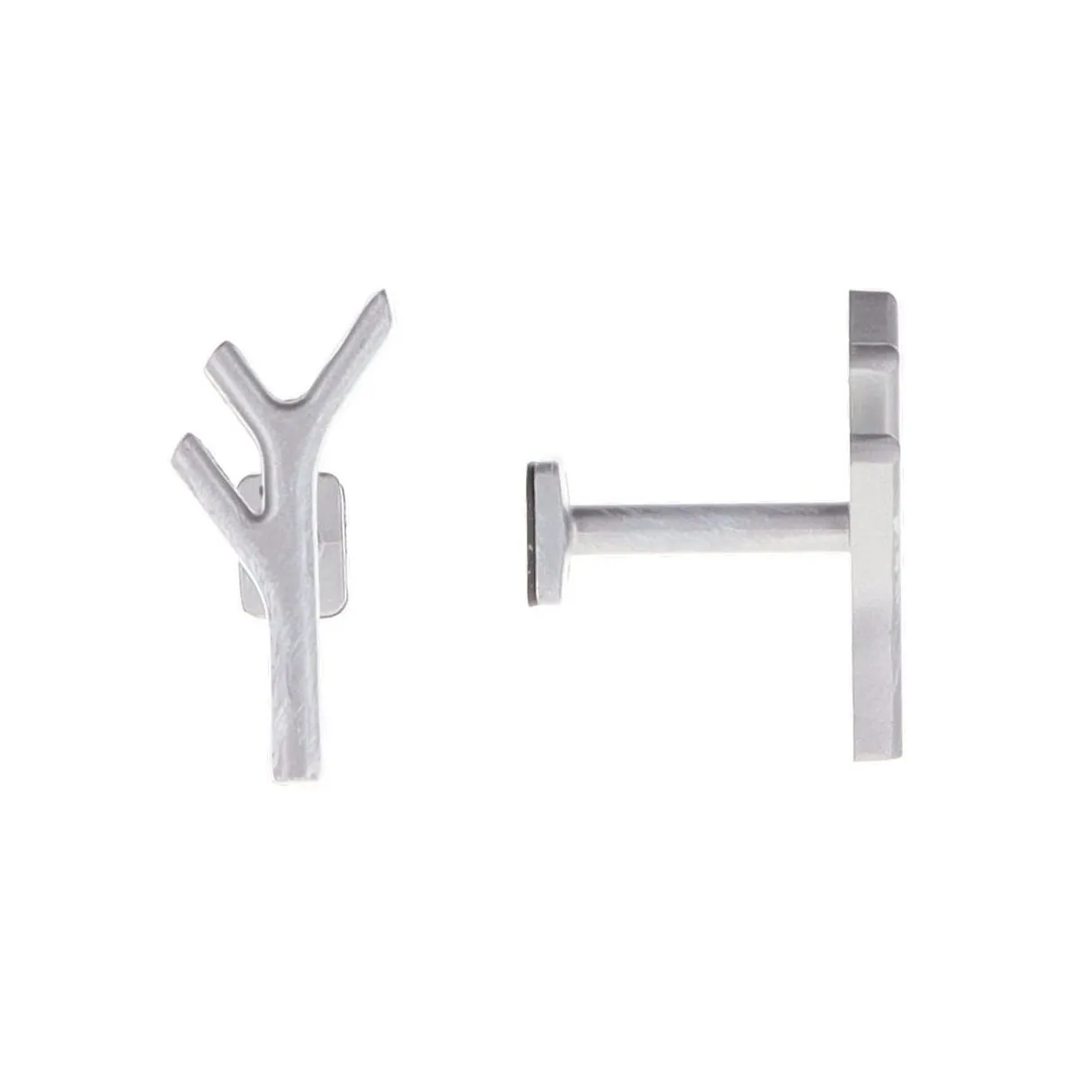 7320934 SET BUTON BRANCH – ALB/ARGINTIU COMPOZIȚIE FIER FORJAT - imagine 1