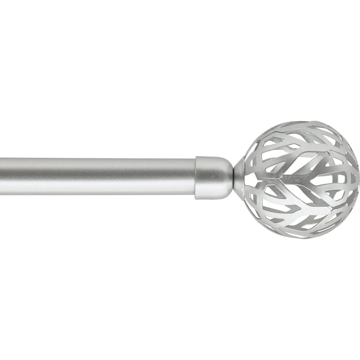 75064120999 GALERIE PERDEA SIMPLA EXT 120-210 CM/FI19/VINTAGE – ARGINTIU MATERIAL FIER FORJAT - imagine 1