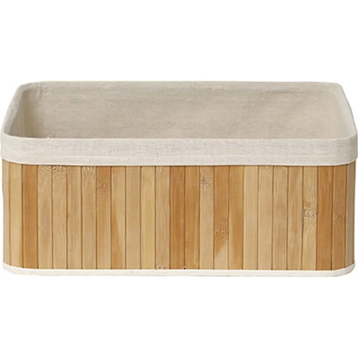 847419503 COȘ BAMBUS MARE 40X28X16 CM - TEXTIL IN | ORGANIZATOARE BAIE - imagine 1