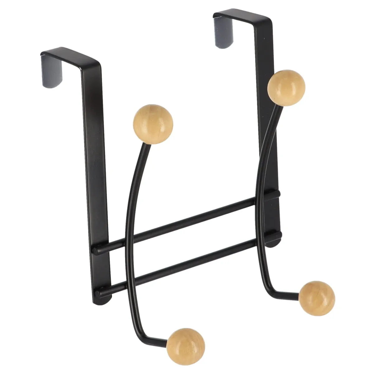 9027108 CÂRLIG X2 CU BILE CERAMICE – NEGRU | CUIERE BAIE - imagine 1