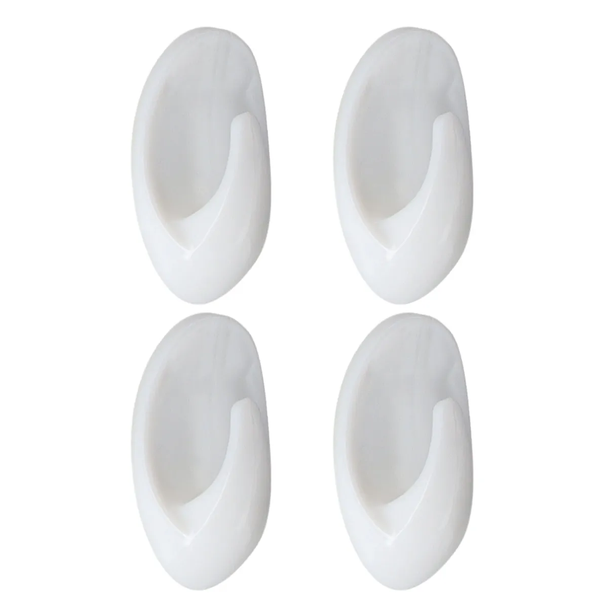 9041100 CÂRLIG X4 PVC OVAL – ALB | CUIERE BAIE - imagine 1