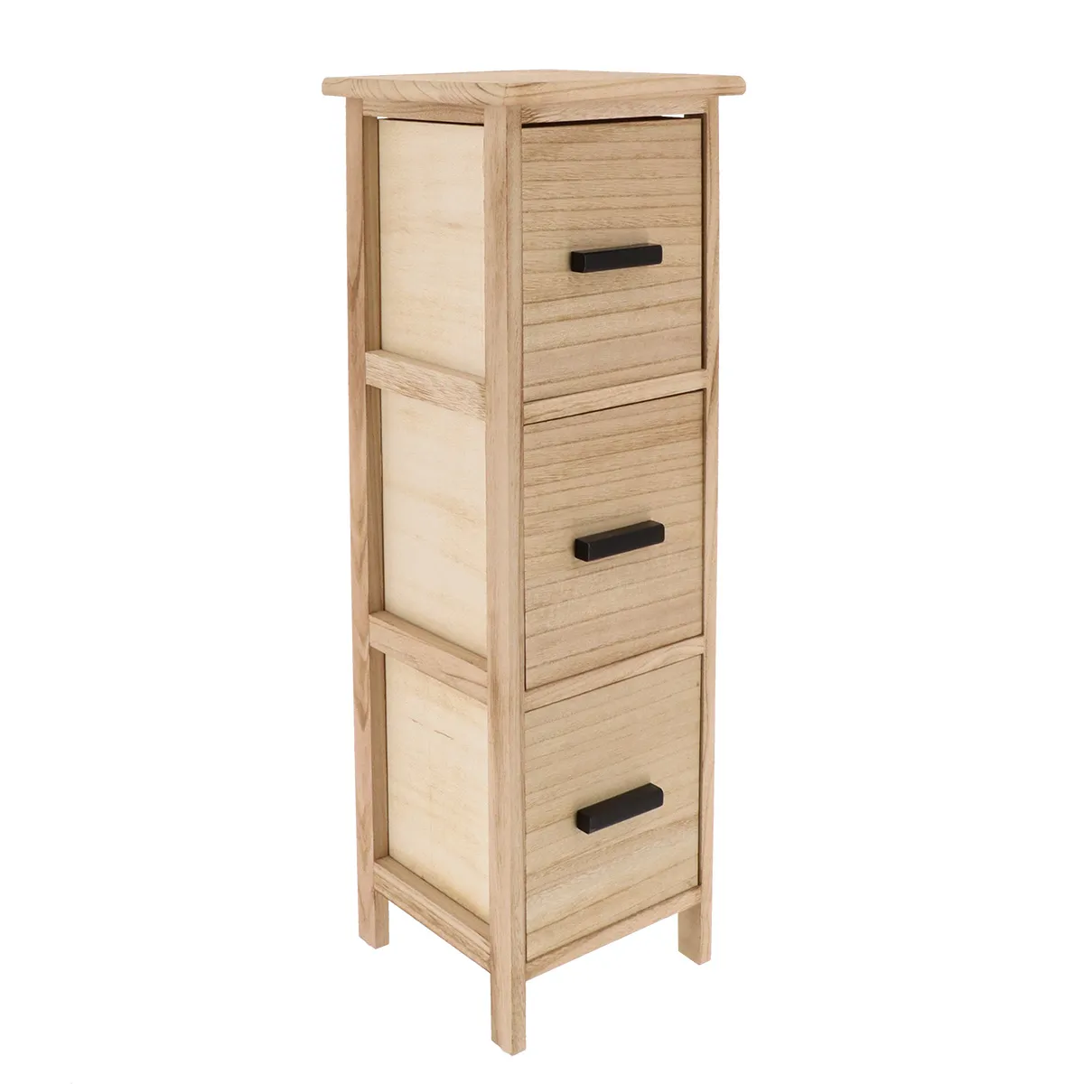 98246104 CORP MOBILIER MDF CU 3 SERTARE - NATURAL | MOBILIER DEPOZITARE BAIE - imagine 1