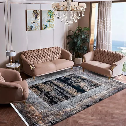 Covor Babil BX09A Negru/ Gri/ Aramiu