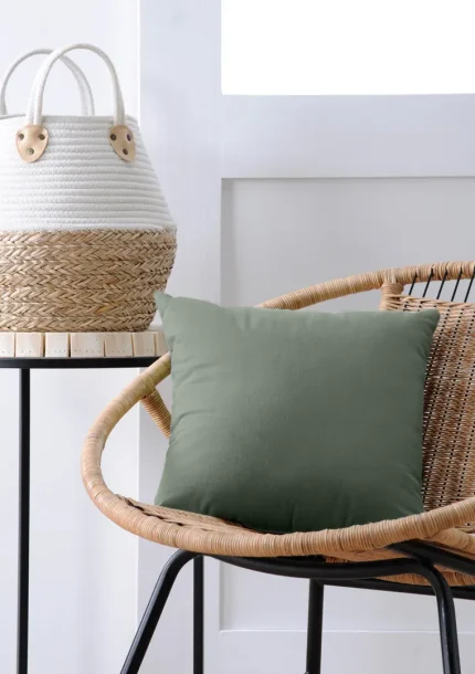 Pernă decorativă Duo 40X40 cm, culoare gri, 100% bumbac - imagine 2