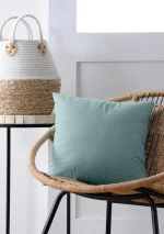 Pernă decorativă Duo 40X40 cm, culoare bleu, 100% bumbac - imagine 2