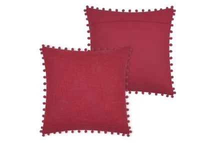 Pernă decorativă Sanchez 40X40 cm, culoare roșu, 100% bumbac - imagine 2