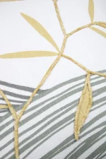 Pernă decorativă Yuki 40X40 cm, culoare muștar/gri, 100% bumbac