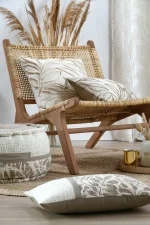 Pernă decorativă Hemera 40X40 cm, culoare natural, 100% bumbac - imagine 2