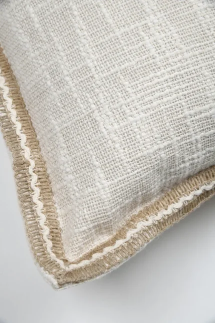 Pernă decorativă Balma 40X40 cm, culoare natural, 100% bumbac - imagine 5