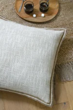 Pernă decorativă Balma 40X40 cm, culoare natural, 100% bumbac - imagine 6