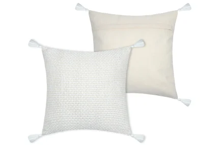 Pernă decorativă Balma 40X40 cm, culoare crem, 100% bumbac - imagine 3