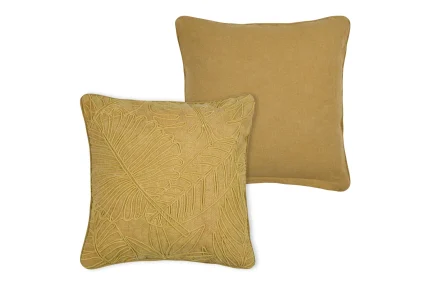 Pernă decorativă Aloha 40X40 cm, culoare bej închis, 45% poliester 55% bumbac - imagine 3