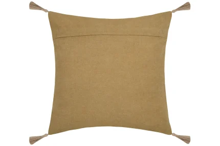 Pernă decorativă Aloha 40X40 cm, culoare muștar/bej, 45% poliester 55% bumbac - imagine 2