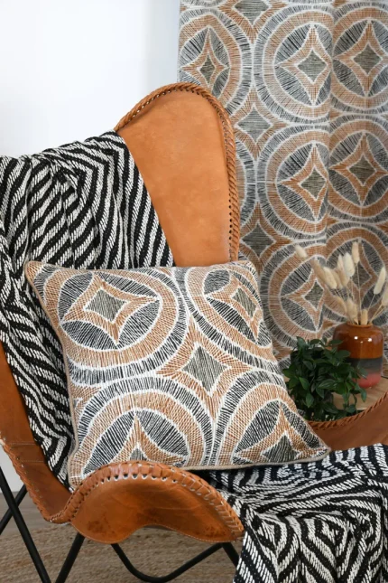 Pernă decorativă Tucano 40X40 cm, culoare natural, 77% bumbac 23% poliester - imagine 2